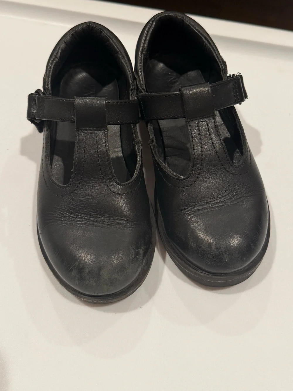 ZARA Girls Black Mary Jane School Shoes 9.5